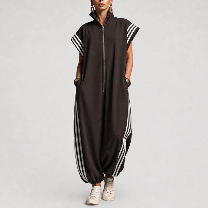Valentina | Zip Neck Jumpsuit