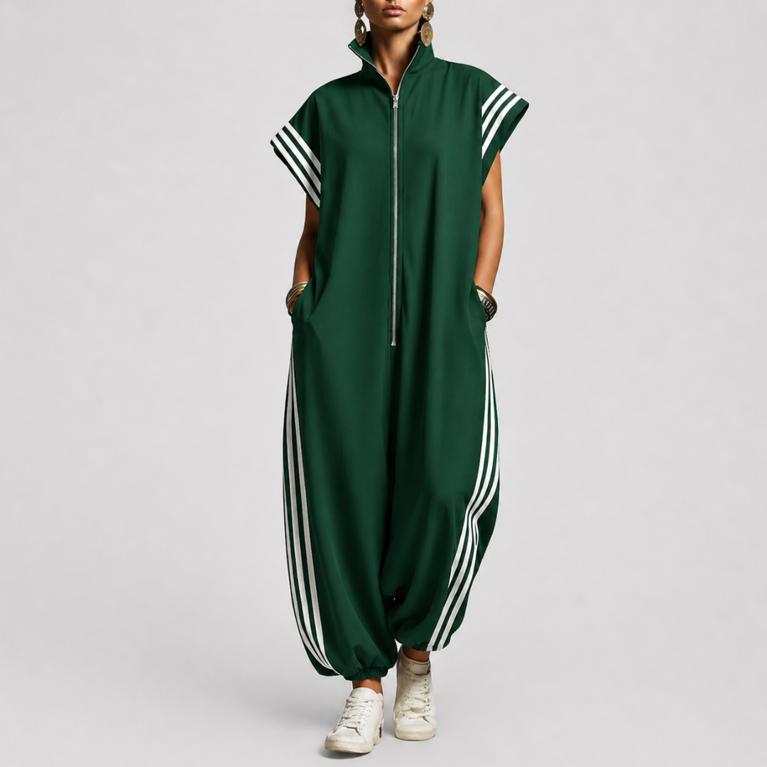 Valentina | Zip Neck Jumpsuit