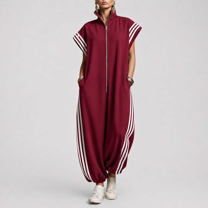 Valentina | Zip Neck Jumpsuit
