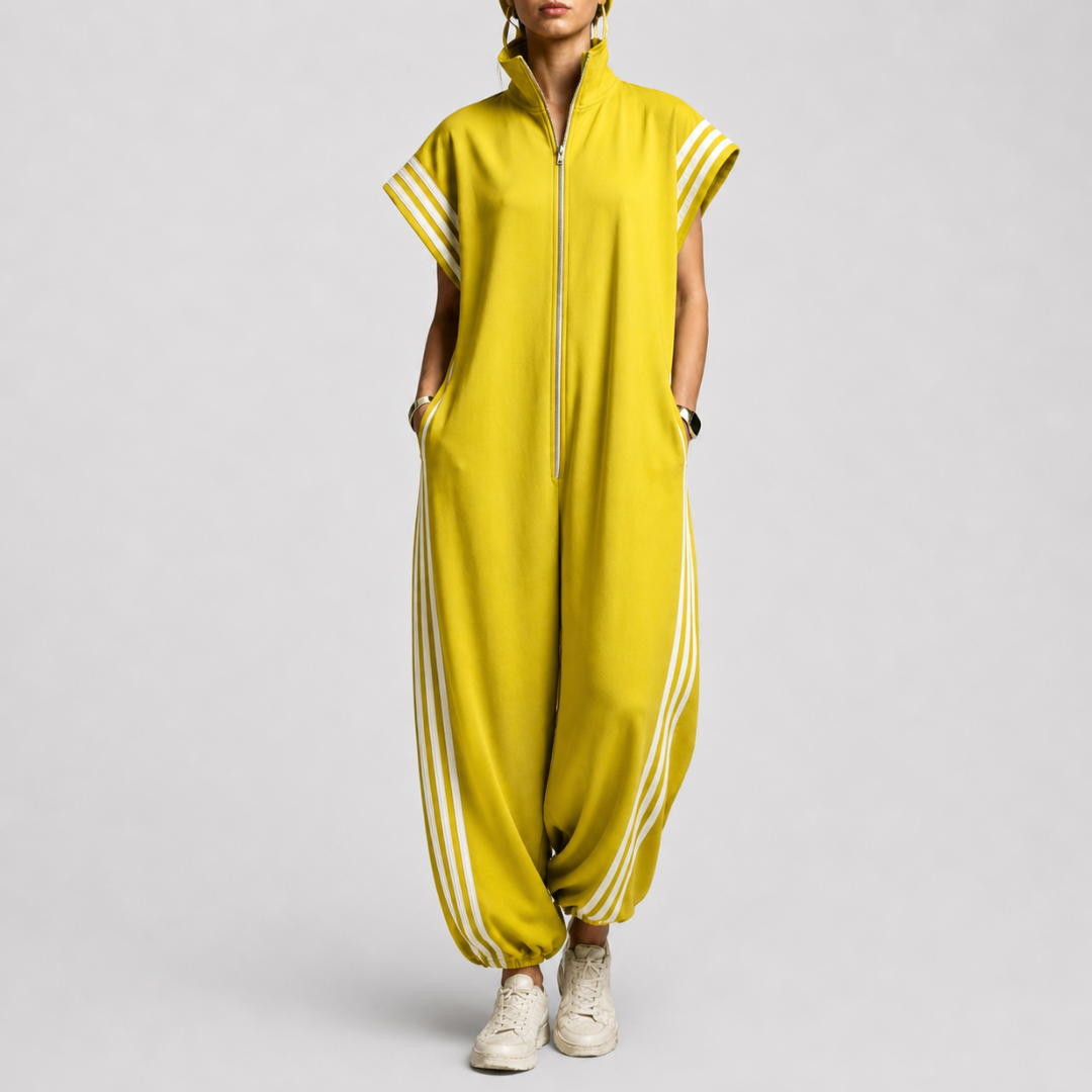 Valentina | Zip Neck Jumpsuit
