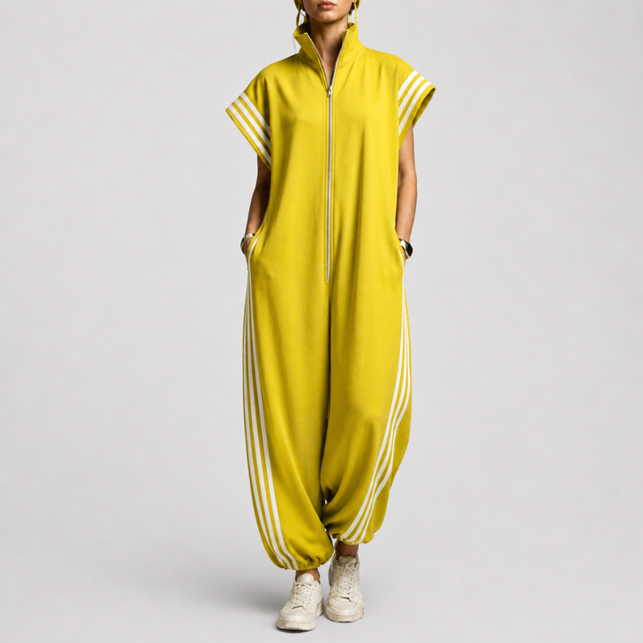 Valentina | Zip Neck Jumpsuit