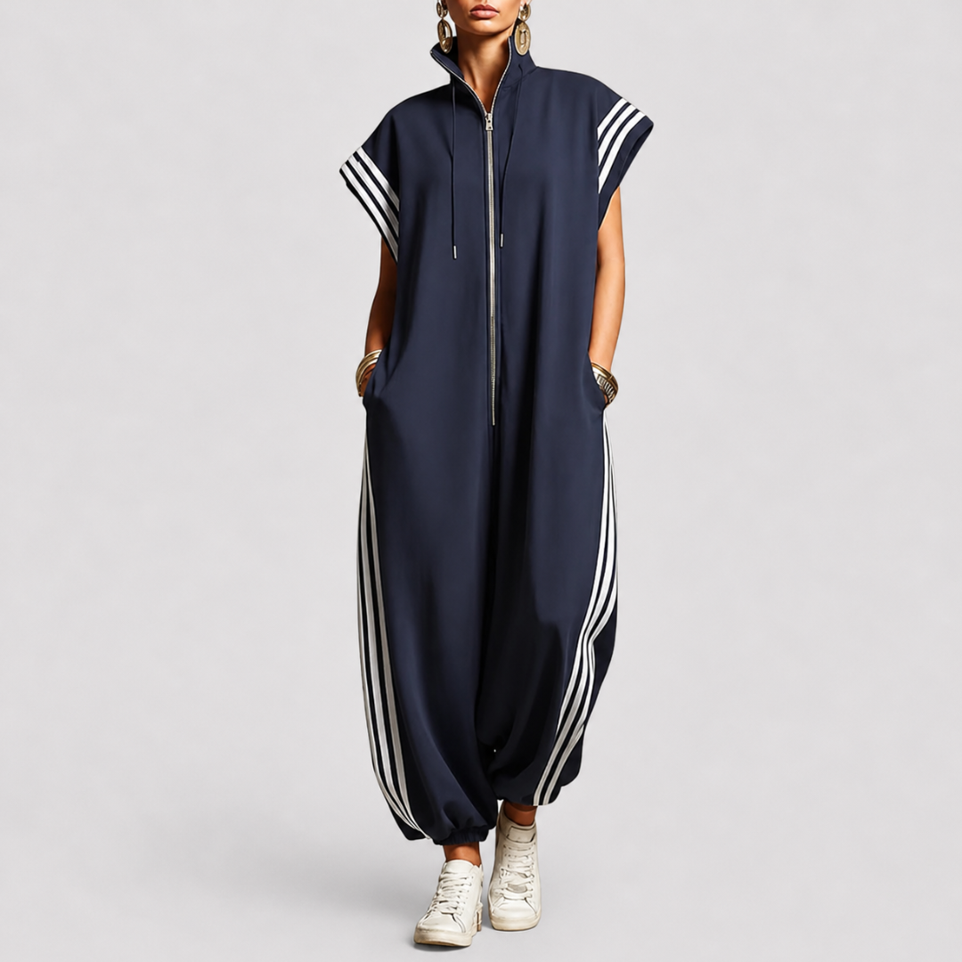 Valentina | Zip Neck Jumpsuit