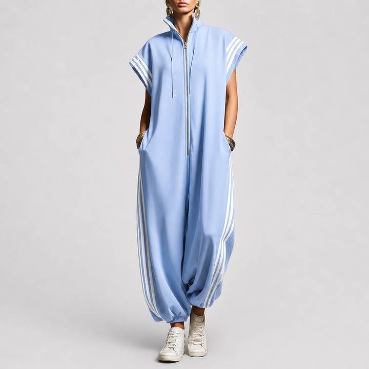 Valentina | Zip Neck Jumpsuit