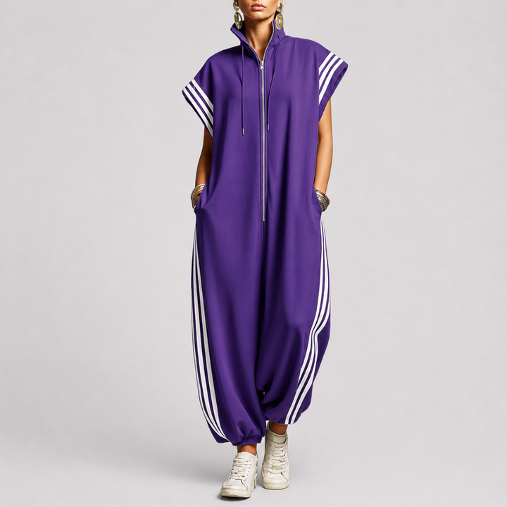 Valentina | Zip Neck Jumpsuit