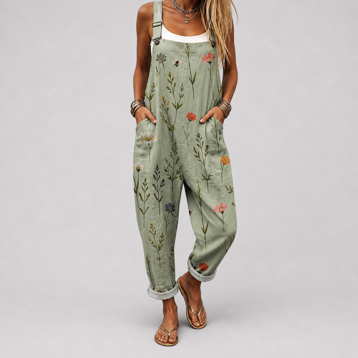 Sienna - Botanical Ease Dungaree Jumpsuit