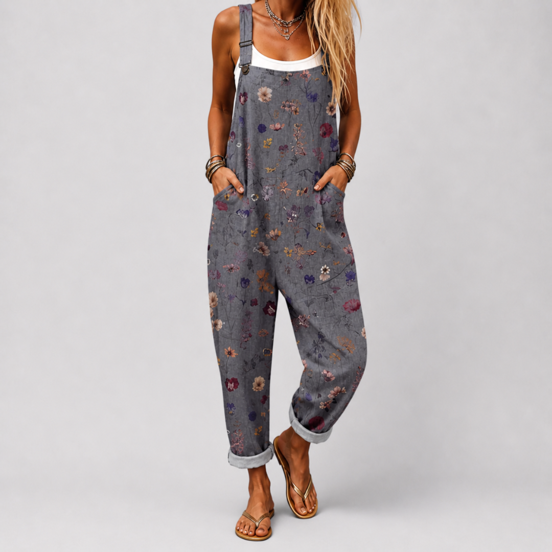 Sienna - Botanical Ease Dungaree Jumpsuit