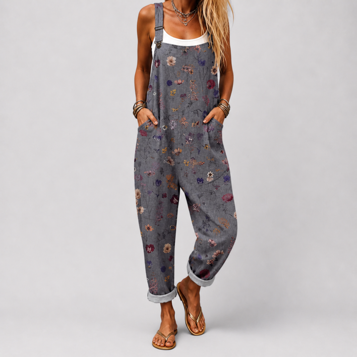Sienna - Botanical Ease Dungaree Jumpsuit