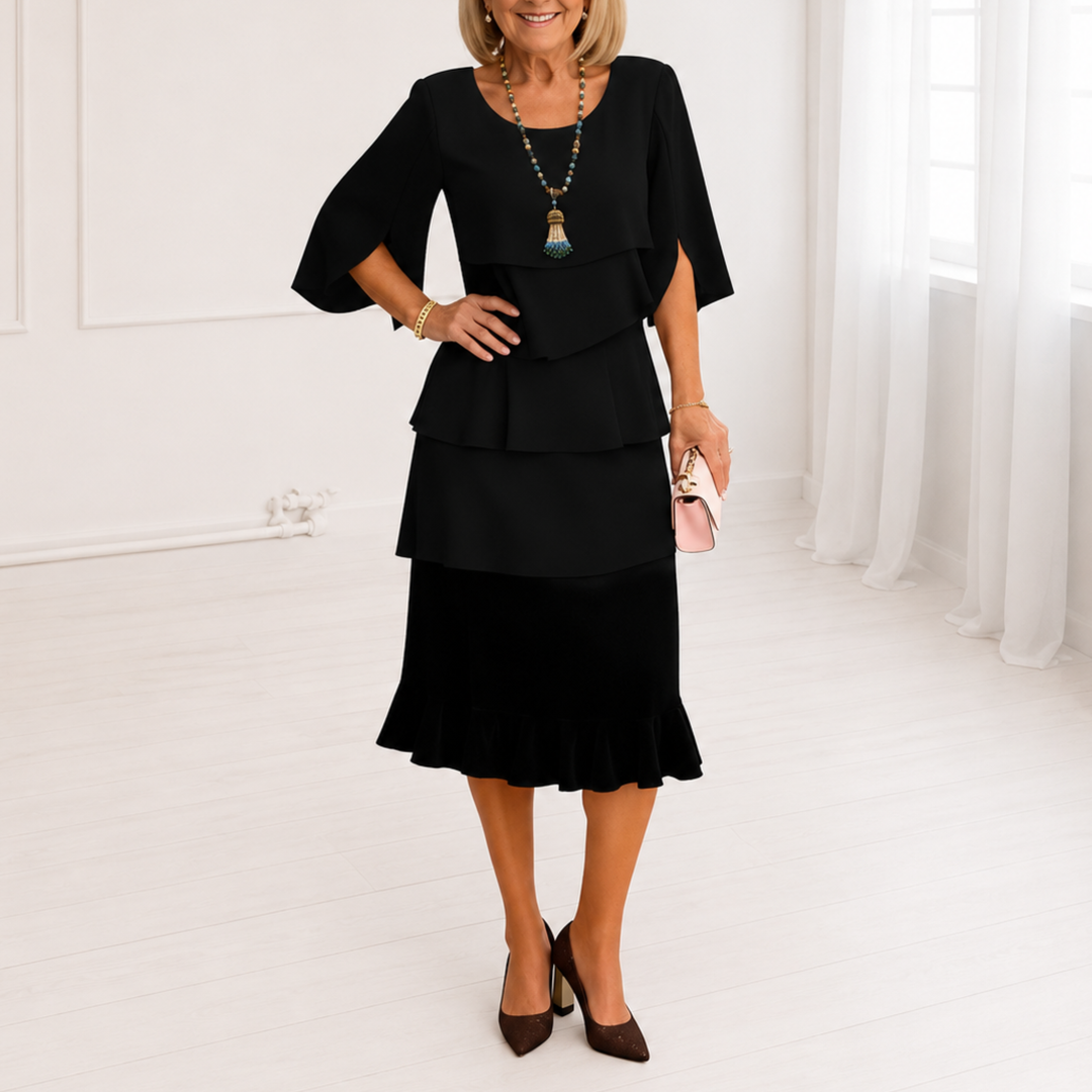 Patricia | Elegant Comfort Ruffle Dress
