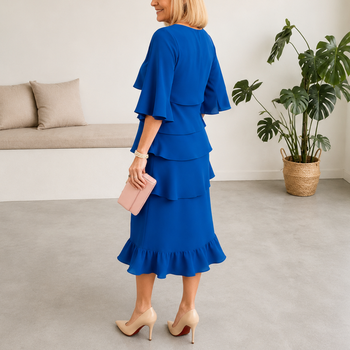 Patricia | Elegant Comfort Ruffle Dress