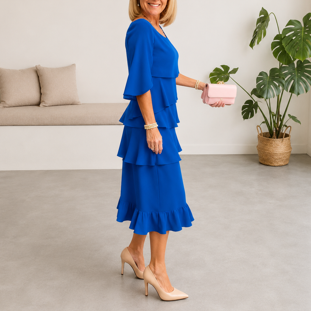 Patricia | Elegant Comfort Ruffle Dress