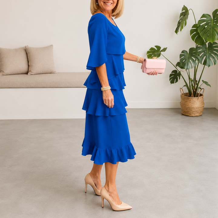 Patricia | Elegant Comfort Ruffle Dress