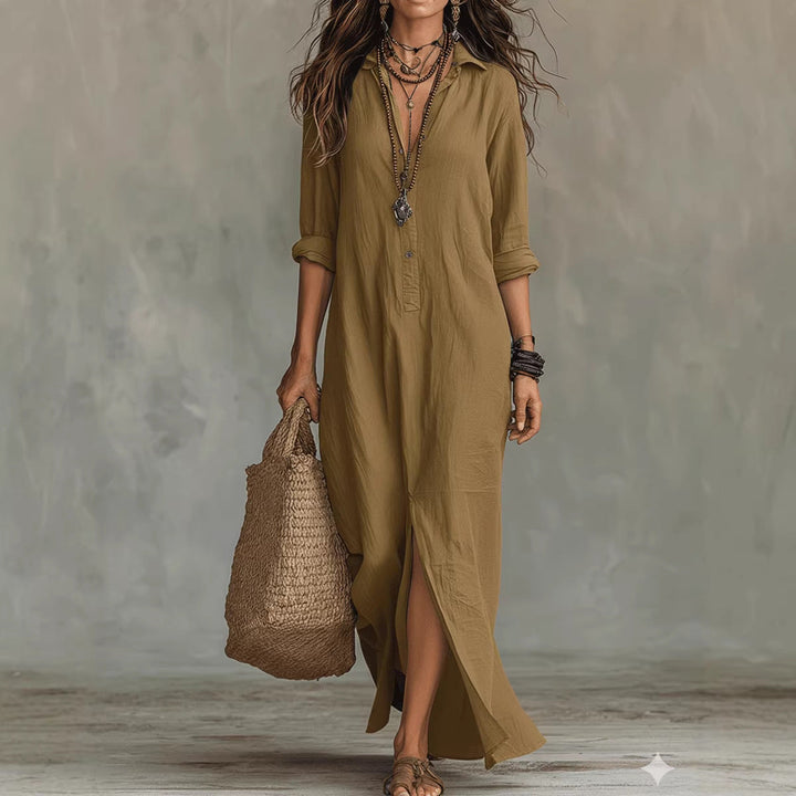 Willow™ | Effortless Maxi Shirt Dress