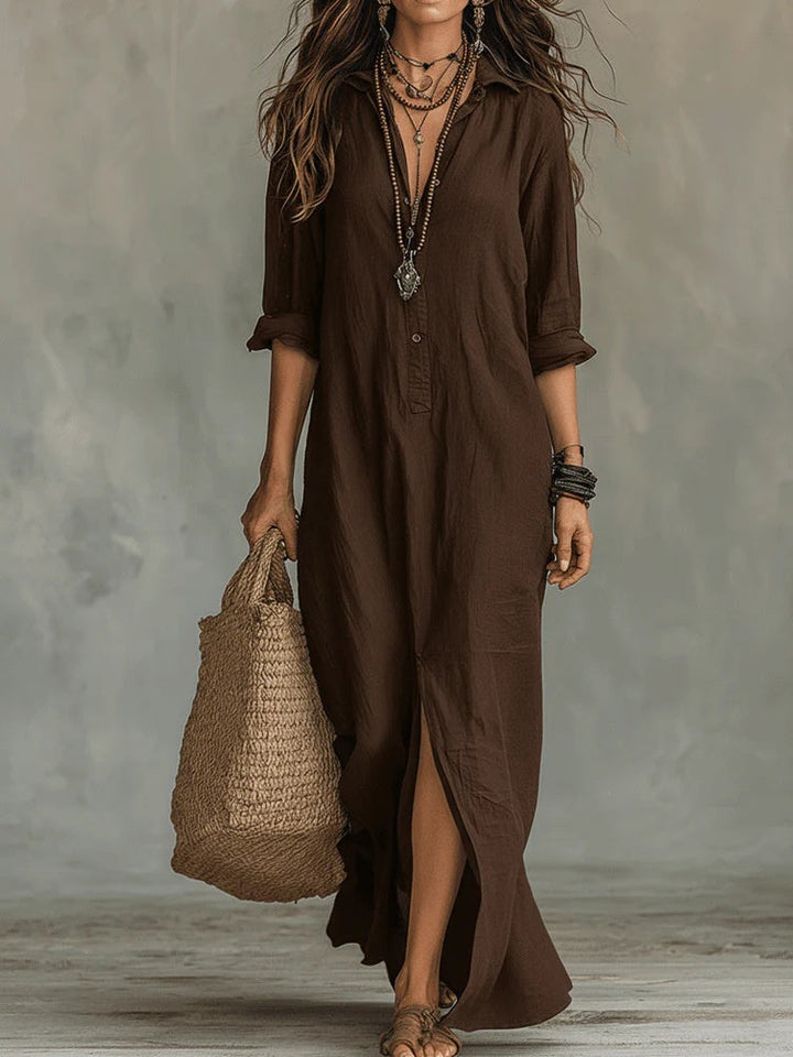 Willow™ | Effortless Maxi Shirt Dress