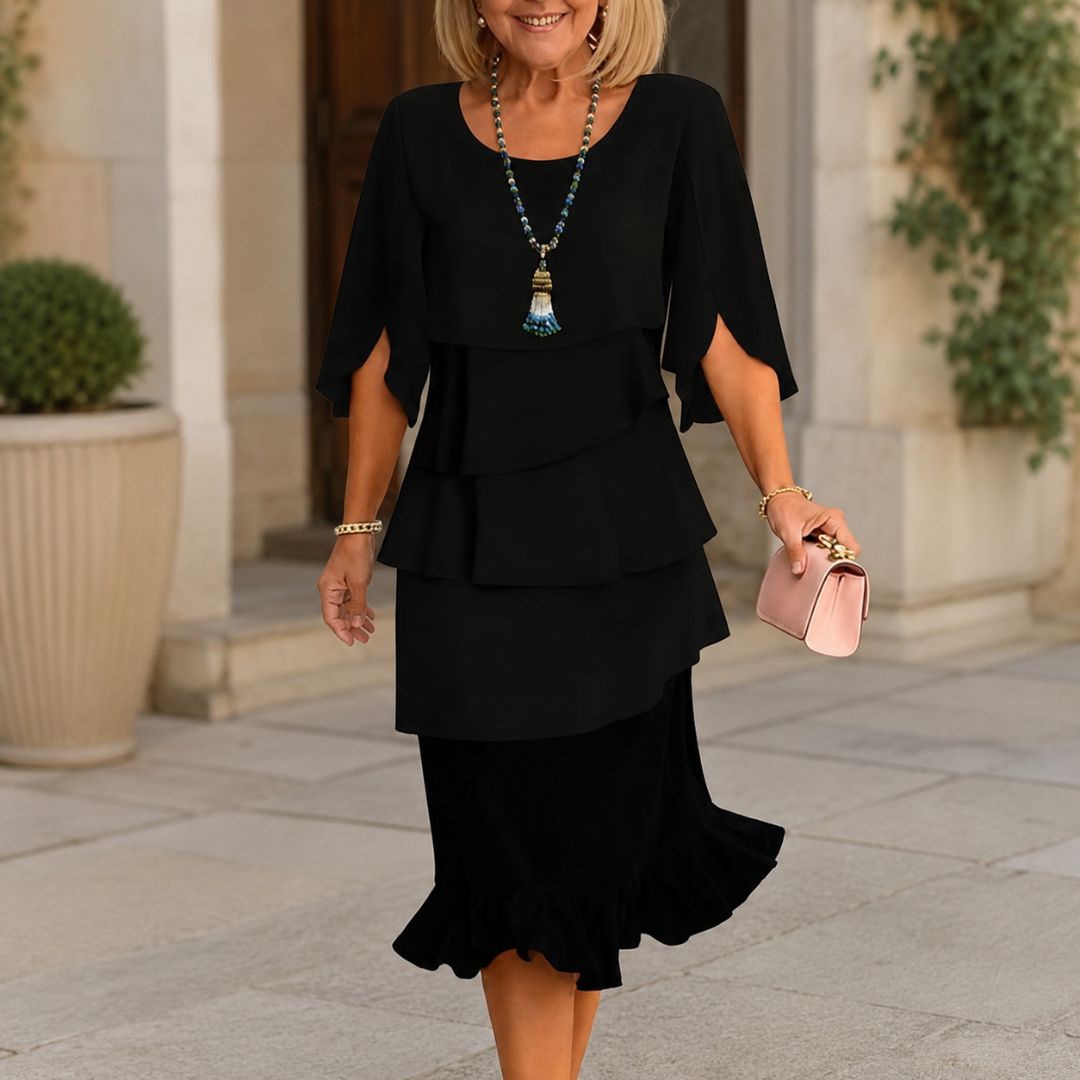 Patricia | Elegant Comfort Ruffle Dress