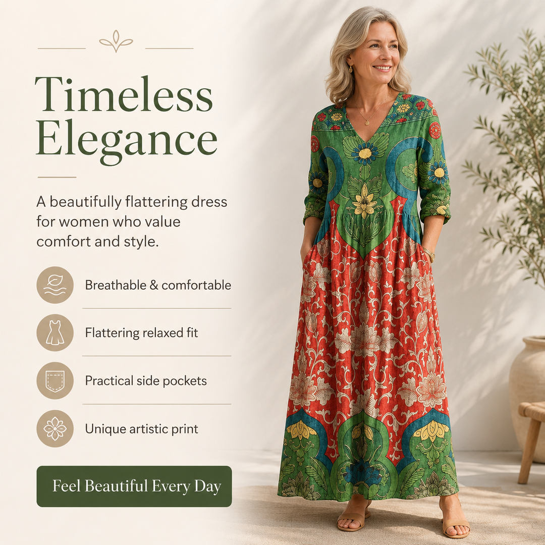 Sophia | Vintage Floral Maxi Dress