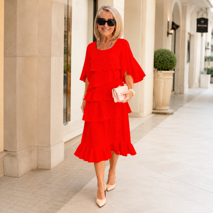 Patricia | Elegant Comfort Ruffle Dress