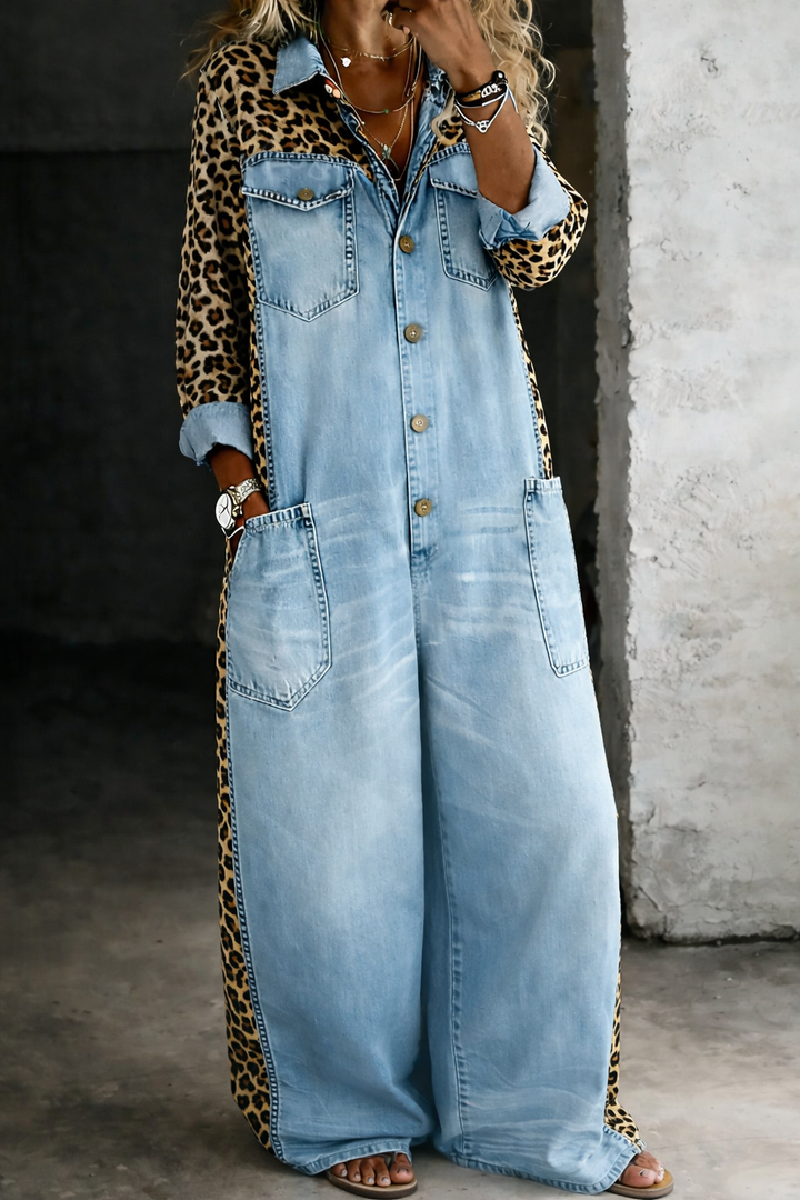 Grace | Relaxed Denim Jumpsuit