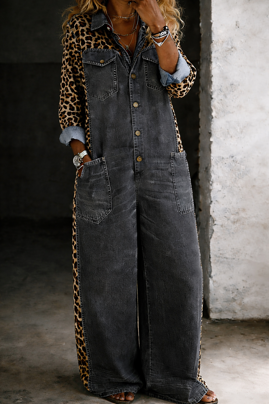 Grace | Relaxed Denim Jumpsuit