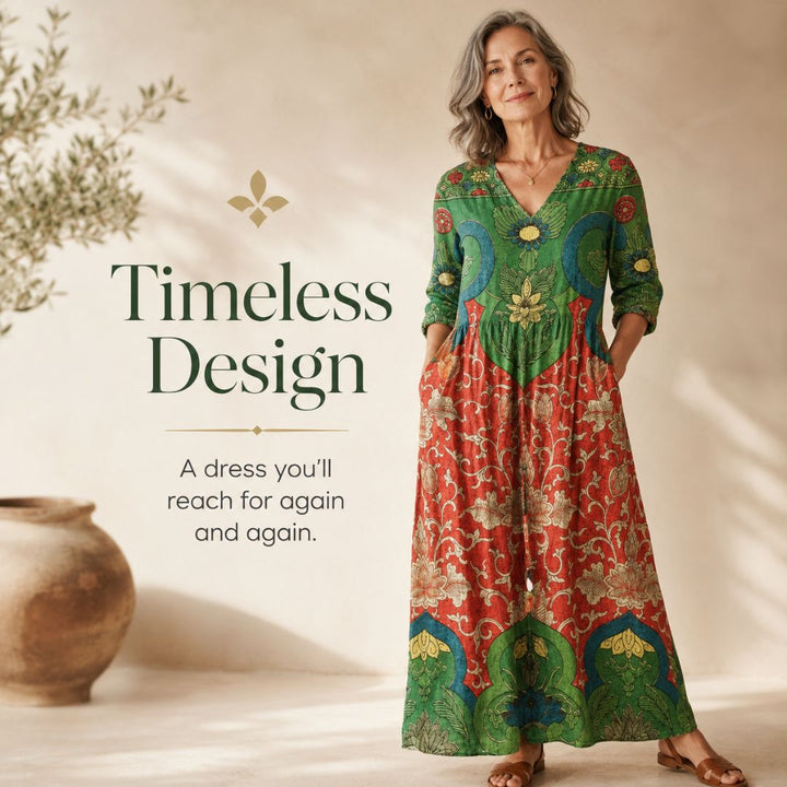 Sophia | Vintage Floral Maxi Dress