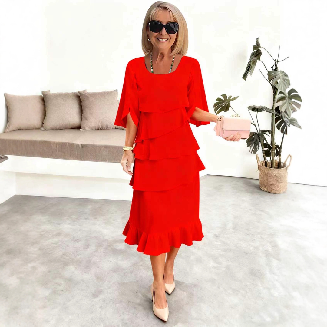 Patricia | Elegant Comfort Ruffle Dress