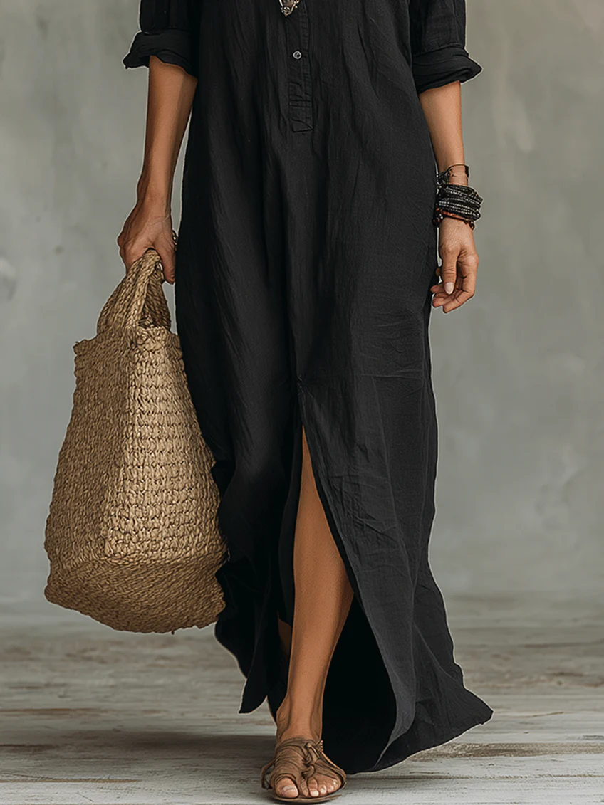 Willow™ | Effortless Maxi Shirt Dress