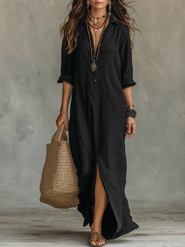 Willow™ | Effortless Maxi Shirt Dress
