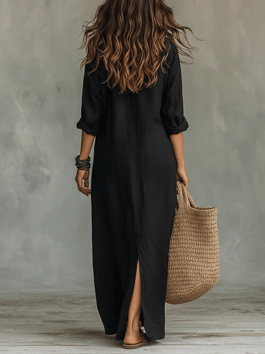 Willow™ | Effortless Maxi Shirt Dress