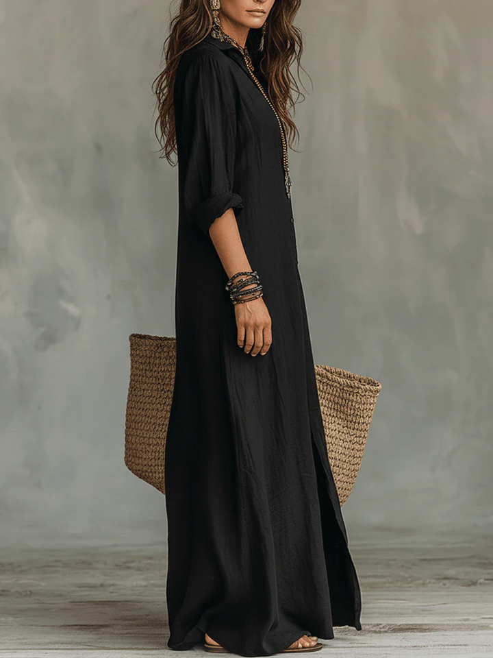 Willow™ | Effortless Maxi Shirt Dress
