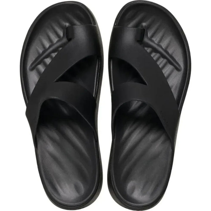 Toe Loop Platform Slide Sandals