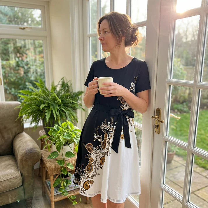Emily™ | Floral Tie-Waist Dress